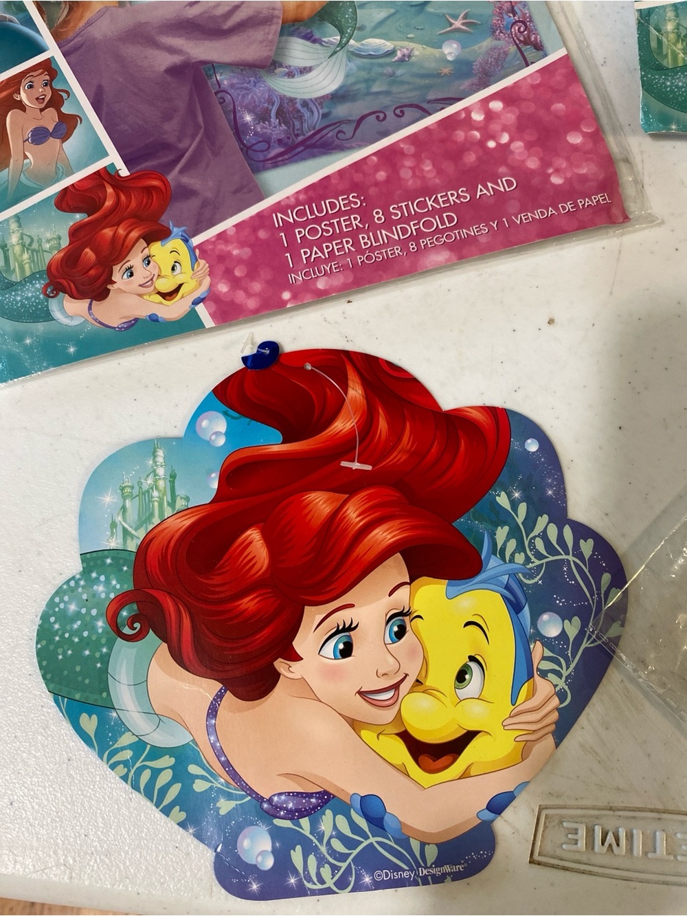 Disney Princess Ariel Party Kit - Teal, Pink, Red, Yellow - Picture 7 of 9